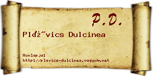 Plávics Dulcinea névjegykártya